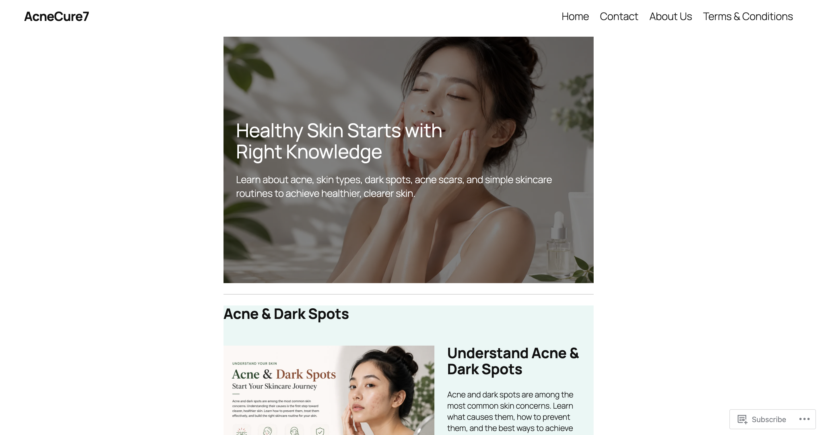 AcneCure7 Website